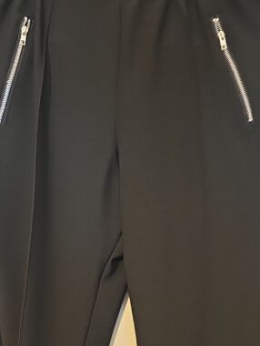 just be Black Zipper Pocket Pull-On Pants